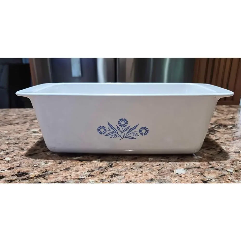 Corning Ware Blue Cornflower Bread Loaf Pan